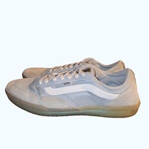 Vans AVE Pro Mens Skate Shoes Size 13 Light Blue Suede Mesh Low Top Casual